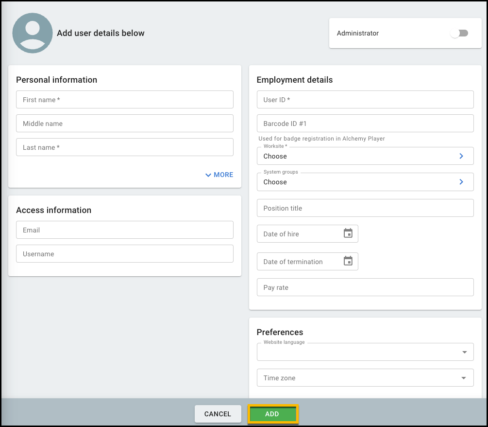 MGR_User Record_Add New User Blank Details_WA.png