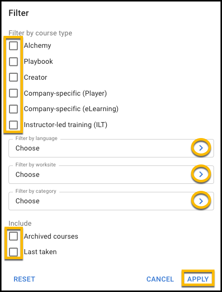 MGR_Courses_Search Using Filter WA.png