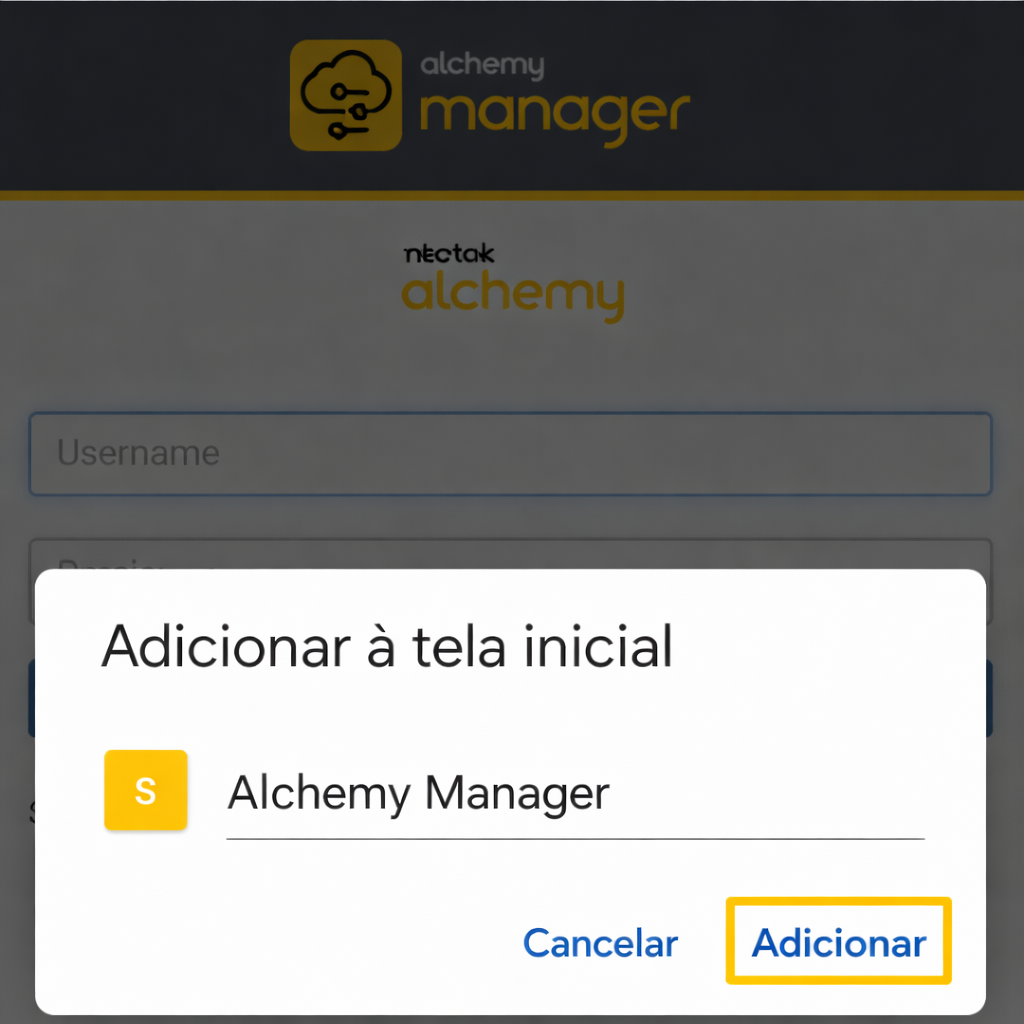 Adding Alchemy Manager to home screen.png